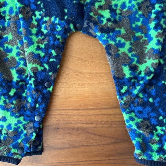 The North Face Infant Glacier Onesie Krypton Green Marble Camo Sz. 6-12 Months - Picture 5 of 8